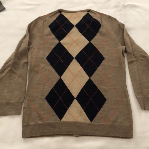 J. Crew Argyle Cardigan - Picture 7 of 8